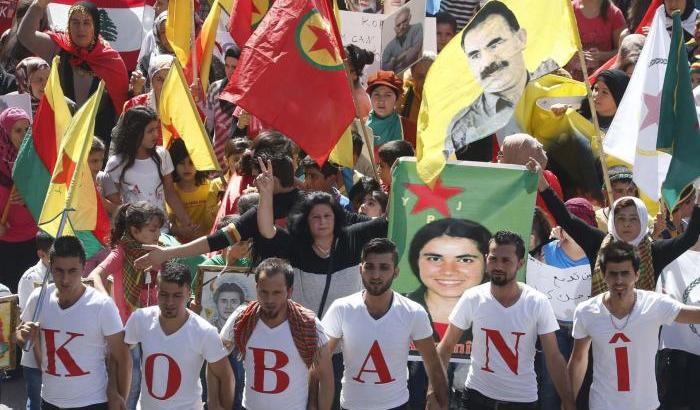 Proteste in favore di Kobane