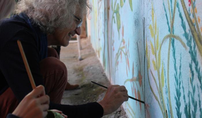 Bert Theis e il murale di Isola Pepe Verde a Milano