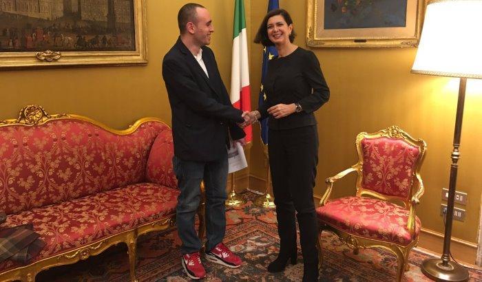 Zerocalcare e Laura Boldrini