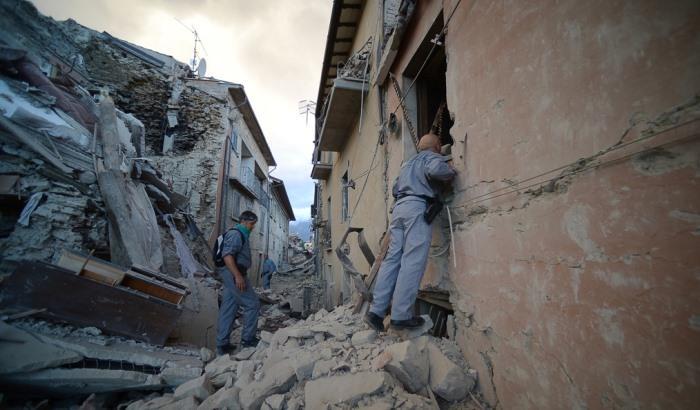 Una foto d'archivio del terremoto di Amatrice del 24 agosto scorso