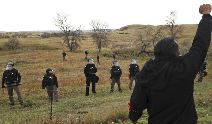 Protesta dei Sioux contro l'oleodotto in North Dakota
