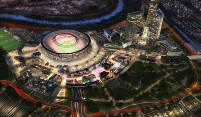 Il progetto del nuovo stadio della Roma