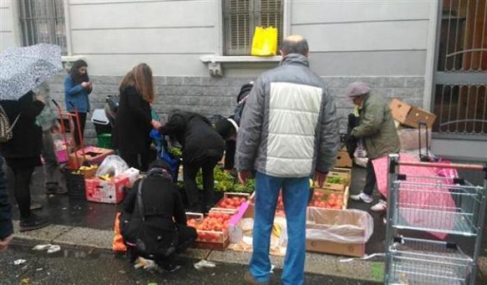 Frutta e verdura per i poveri dai mercati di Via Padova