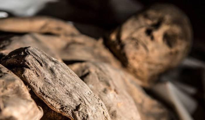 Una mummia trovata nella stessa cripta a Vilnius dove ricercatori hanno estratto il DNA