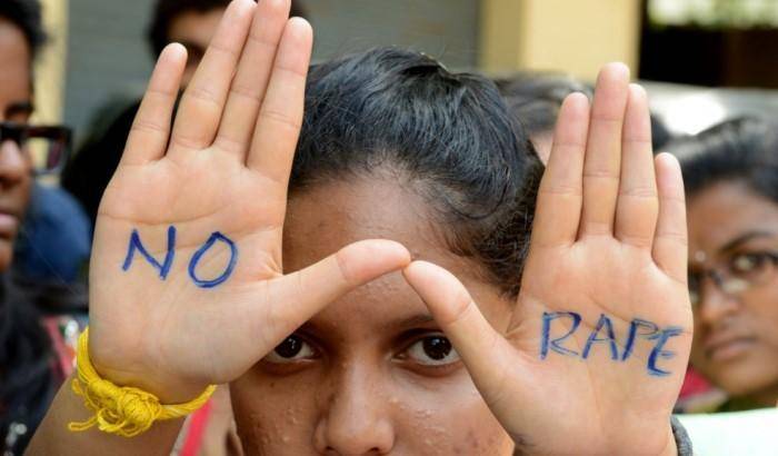 Manifestazione in India contro gli stupri. Immagine d'archivio