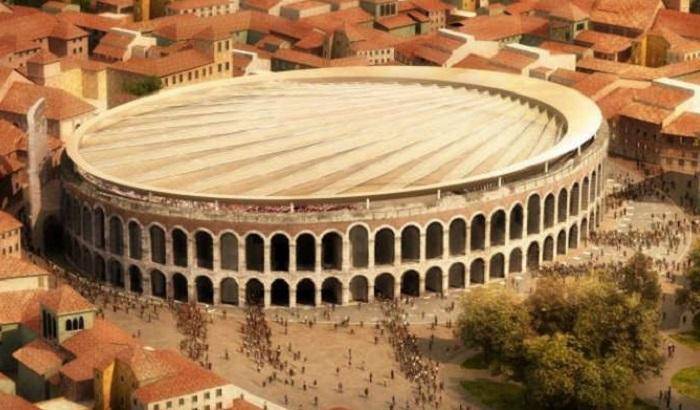 Un tetto per l'Arena di Verona: vince un team tedesco