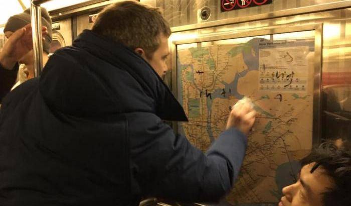 Vento nazista: svastiche e scritte contro gli ebrei nella metro di New York