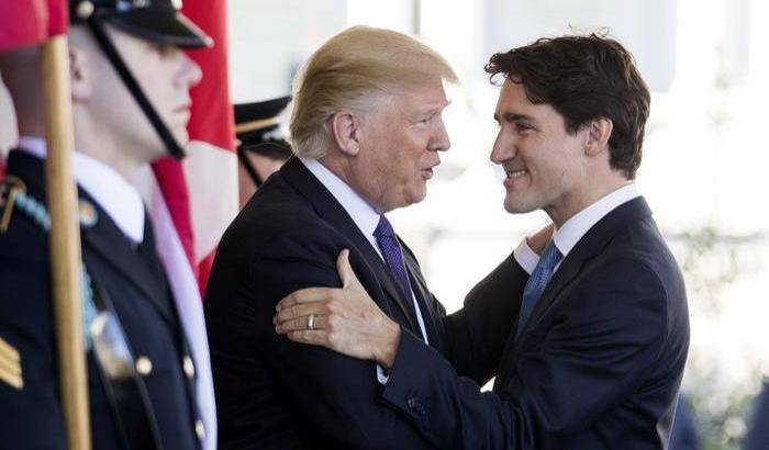 0349CE-donald-trump-e-il-primo-ministro-canadese-justin-trudeau Donald Trump e il primo ministro canadese Justin Trudeau