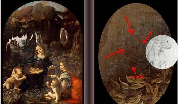 Leonardo contro la corruzione: un cane nascosto dietro la Vergine delle Rocce