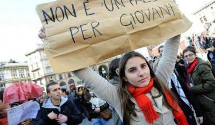protesta giovani italiani