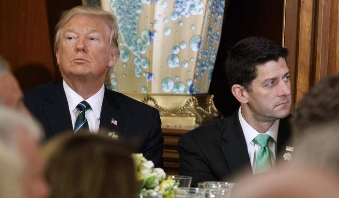Trump e lo speaker della Camera Paul Ryan