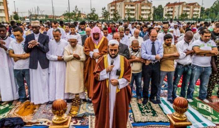 Musulmani in preghiera a Mestre