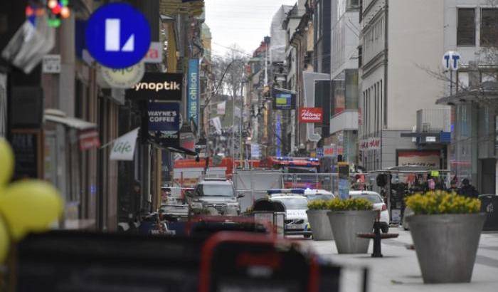 L'area dell'attentato a Stoccolma