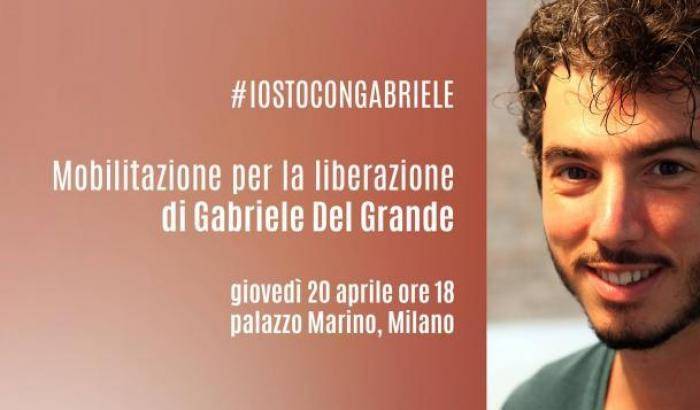 A Milano la grande mobilitazione per la liberazione di Gabriele Del Grande