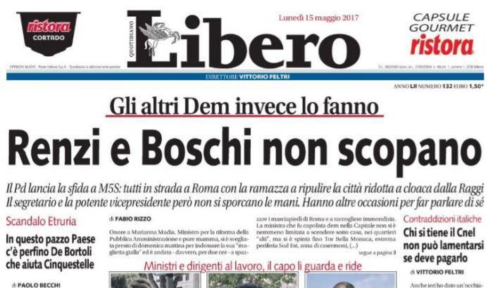 Renzi e Boschi non scopano: il sessismo di Libero colpisce ancora