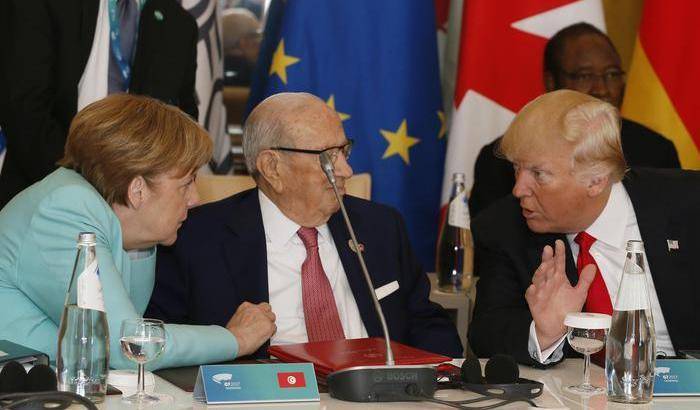 G7, è il giorno dell'Africa: niente conferenza stampa per Trump e Merkel