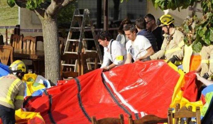 Il castello gonfiabile esploso