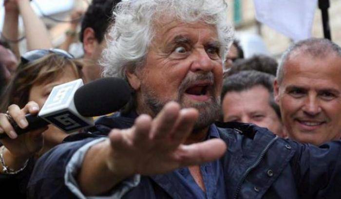 Beppe Grillo al seggio