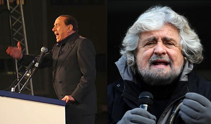 Berlusconi svela: Beppe Grillo? Un buon comico, col vizio di farsi pagare in nero