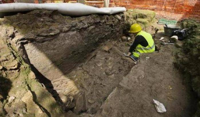 Roma, dagli scavi della metro  emerge una 'mini Pompei': c'è anche un cane