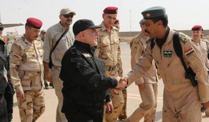 Il premier iracheno Abadi a Mosul