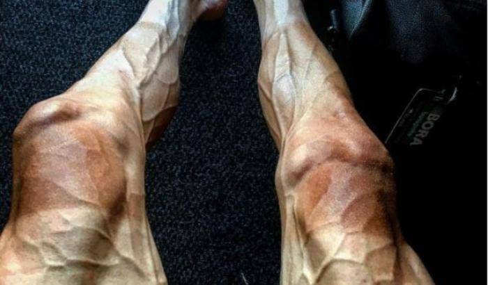 La foto della fatica: 40 litri di sangue al minuto nelle gambe del ciclista Polijanski