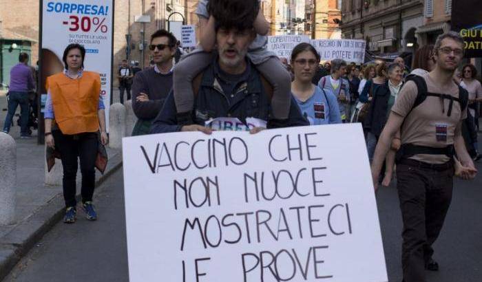 Una manifestazione dei No Vax