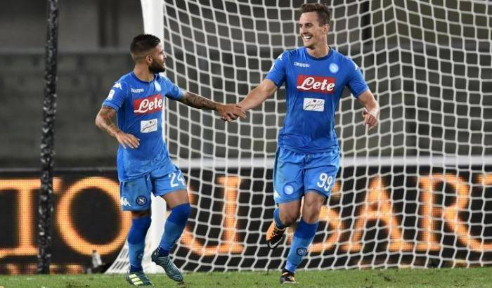 Al Bentegodi il Napoli liquida facilmente il Verona: 1-3