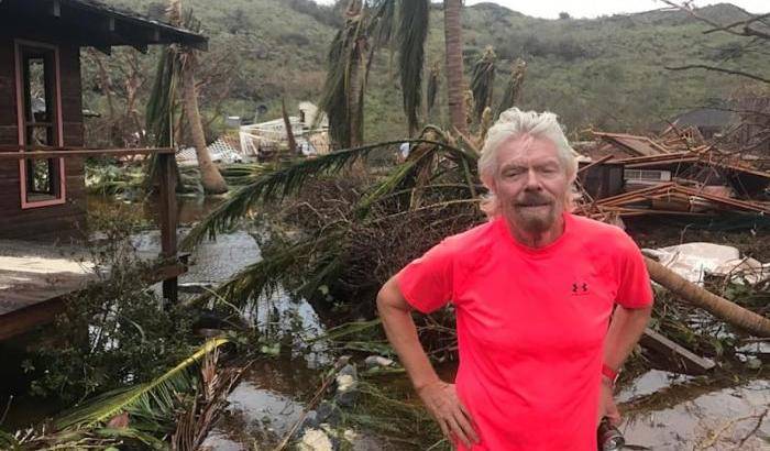 Richard Branson, magnate della Virgin: "Irma ha devastato la mia isola privata"