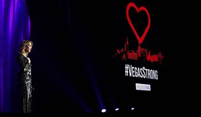Céline Dion, prima star a esibirsi a Las Vegas dopo la strage: incasso per le vittime