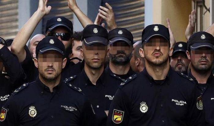 La polizia nazionale spagnoa a Barcellona