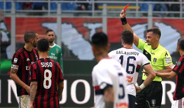 Pareggia il Milan, tradito da Bonucci. Traballa Montella, sommerso dai fischi