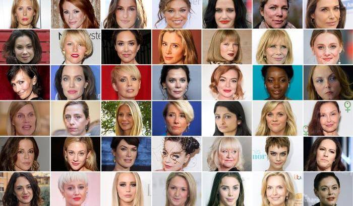 Le donne che hanno denunciato  Weinstein nella foto del Guardian