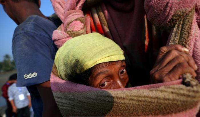 Una profuga Rohingya