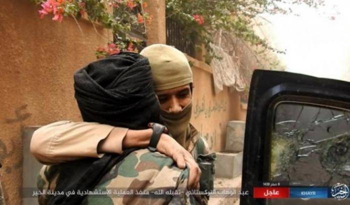 Miliziani dell'Isis nell'area di Deir Ezzor