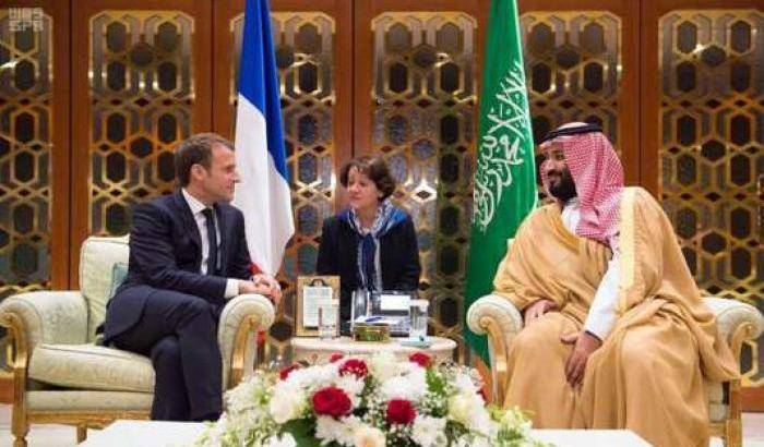 Macron e il principe Mohamed Ben Salman