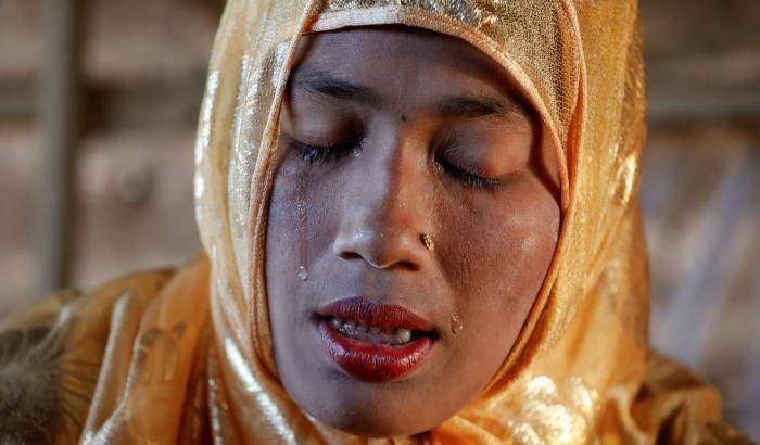 La zia di un piccolo Rohingya