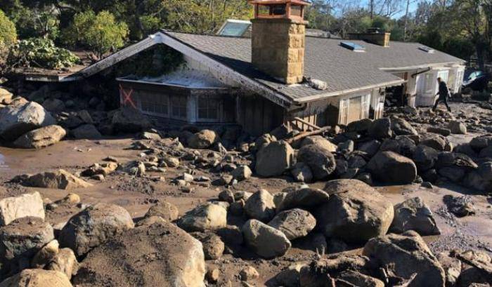 California: già venti i morti per le colate di fango, si spengono le speranze di salvare i dispersi
