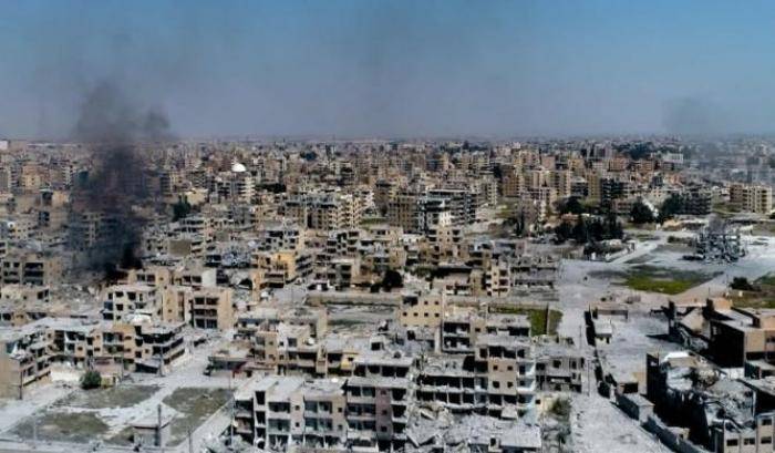 Le rovine di Raqqa