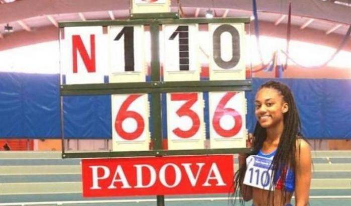 Come vola la figlia di Fiona May: Larissa Iapichino, 15 anni,  fa il record di salto in lungo al coperto