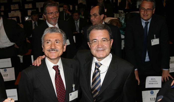 Massimo D'Alema e Romano Prodi (archivio)