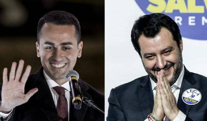 Vincono Di Maio e Salvini: crollo rovinoso per il Pd di Renzi