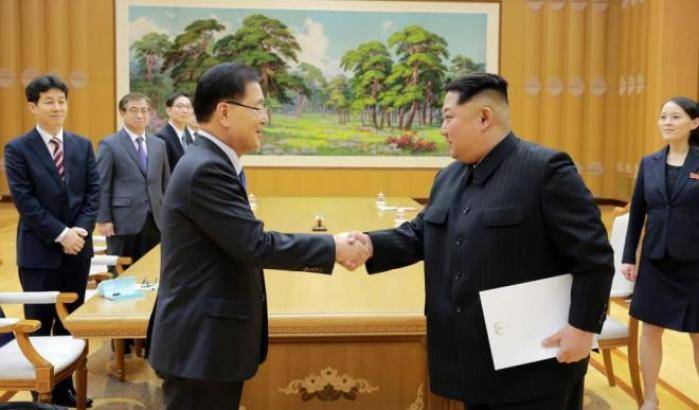 L'incontro a Pyongyang tra Kim e l'emissario di Seul