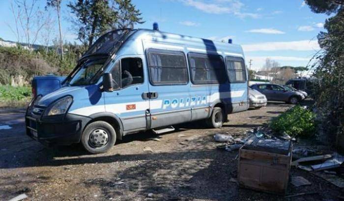 Nuovo sgombero in via di Vannina: oltre cento migranti trasferiti in questura