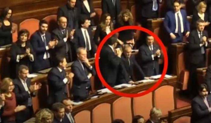 La Camera applaude la senatrice a vita Liliana Segre, tranne Roberto Calderoli