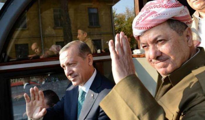 Erdogan e Barzani