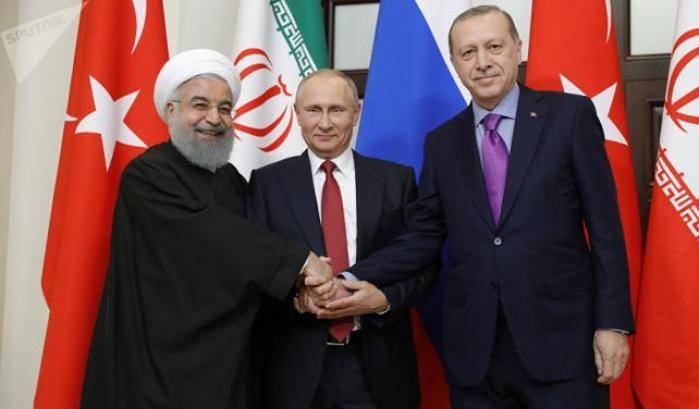 Putin, Erdogan e Rohani, intesa per dividere la Siria in aree di influenza