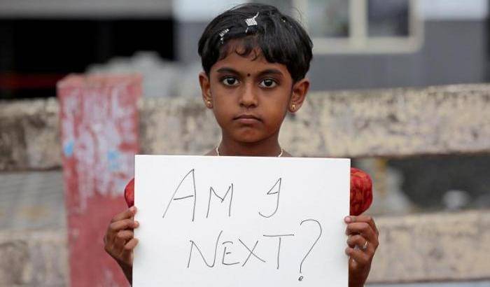 La protesta di una bambina indiana