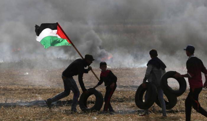 Le proteste palestinesi a Gaza