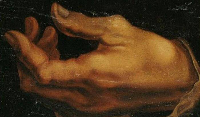 La mano sinistra di Michelangelo colpita dall'artrosi
